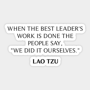 Lao Tzu Quote Sticker